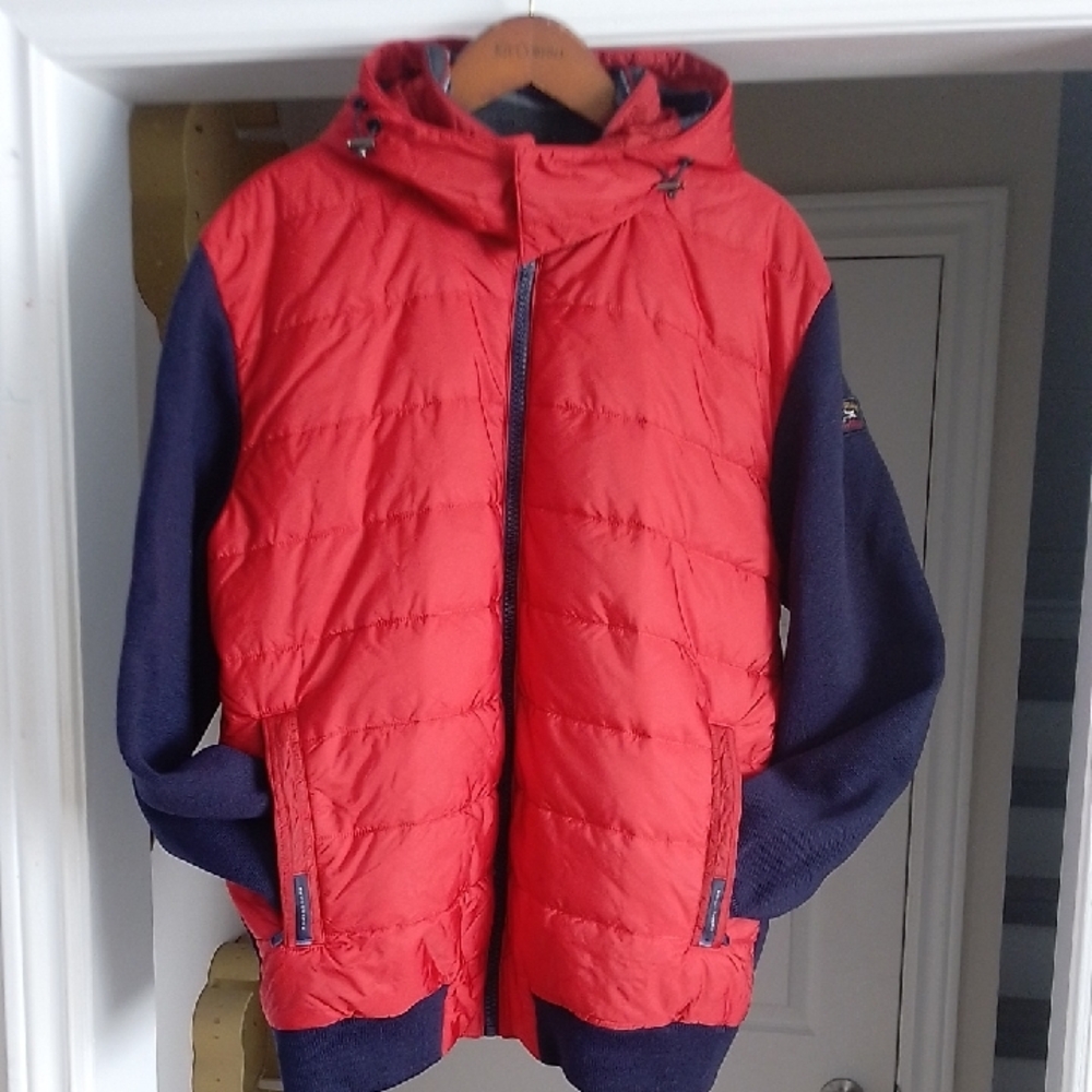(SOLD)Paul & Shark Red and Blue Puffer Jacket